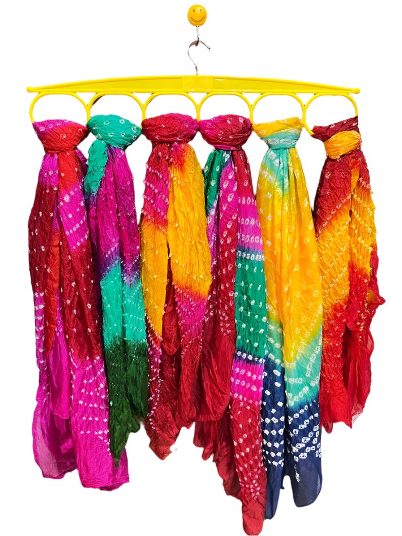 100 PCS Bandhani Dupattas for Bridesmaids, Dholki top Party , Haldi Mehndi Wedding Favors /Bachelorette Party Scarves Return Gift Tie & Dye Boho