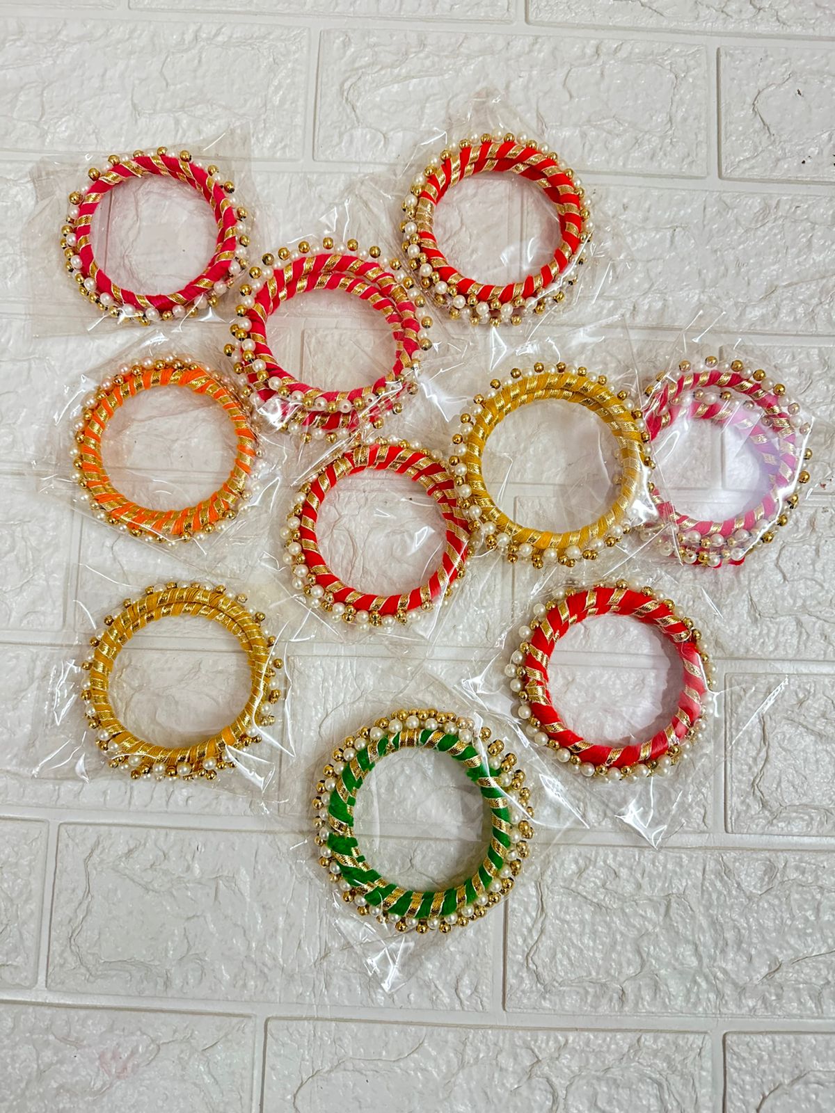 Thread Gota Beads Bangles Mehendi Favors Haldi Gifts