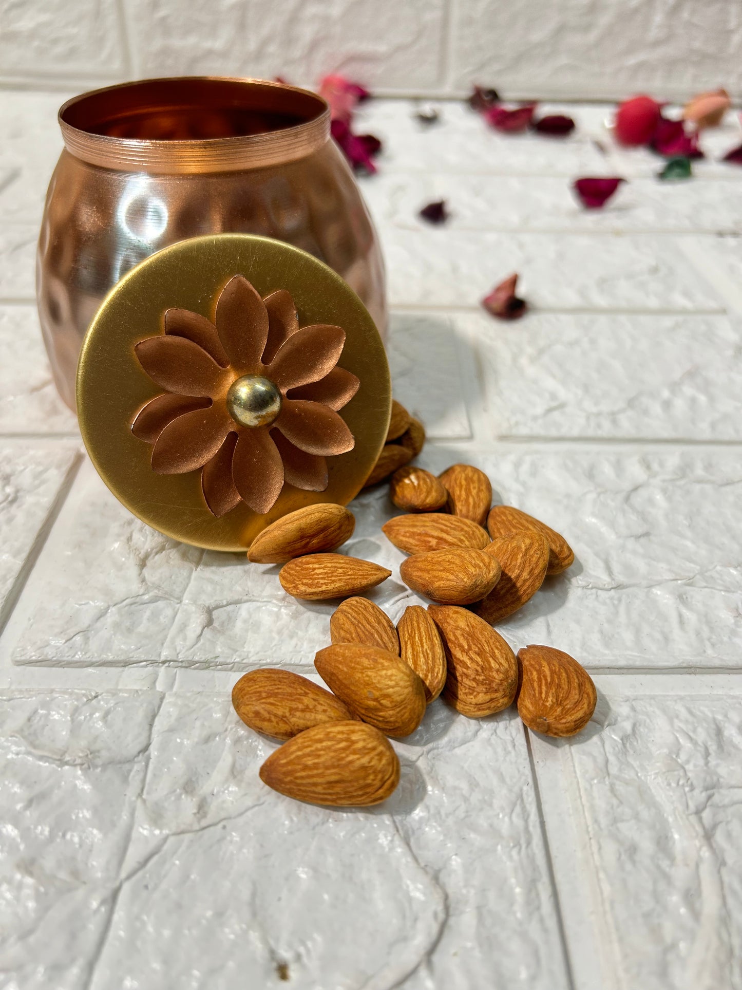 Golden Hammered Jar Chocolate Dry Fruit Box Diwali Gifting Boxes For Guests