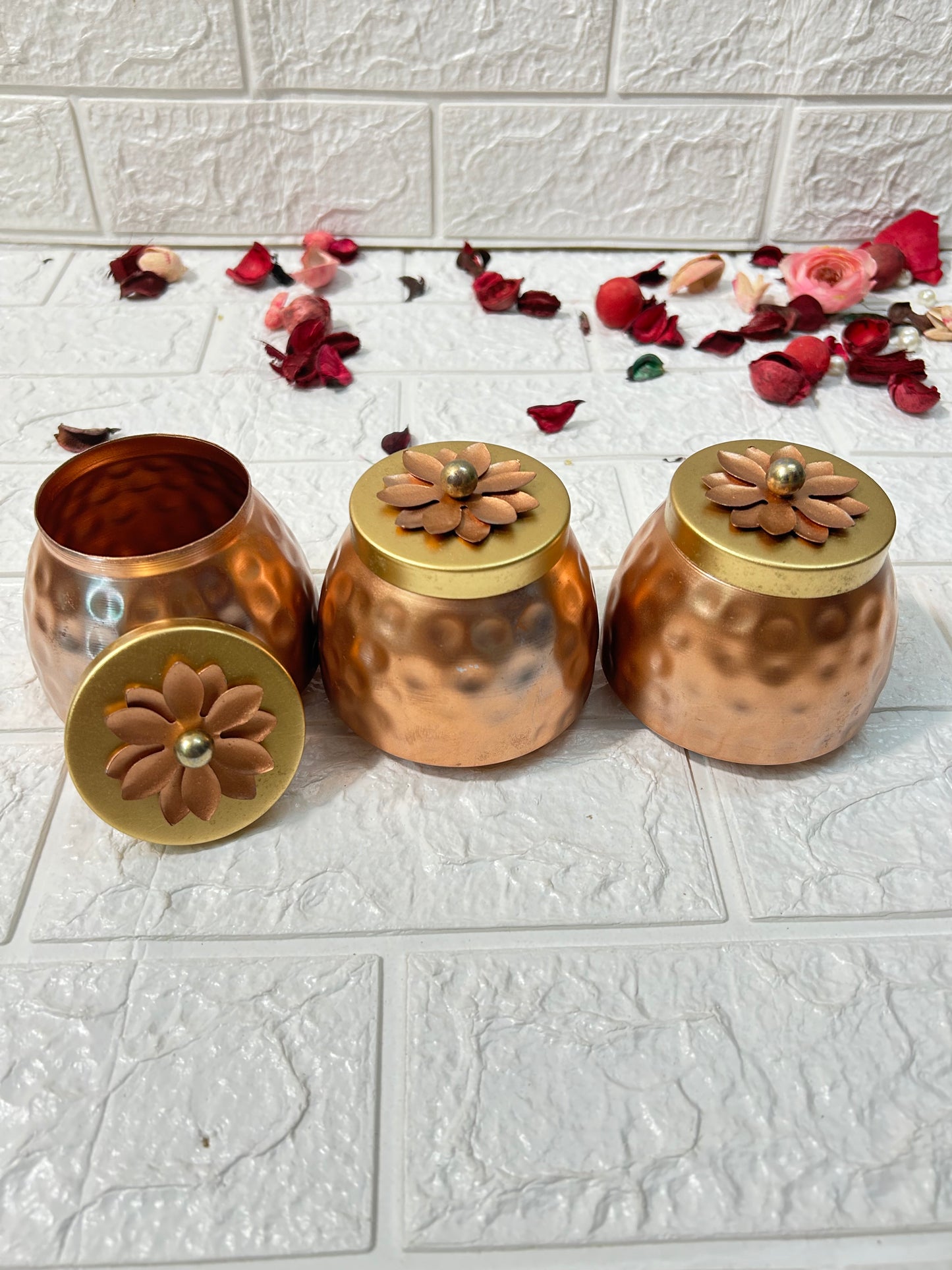 Golden Hammered Jar Chocolate Dry Fruit Box Diwali Gifting Boxes For Guests