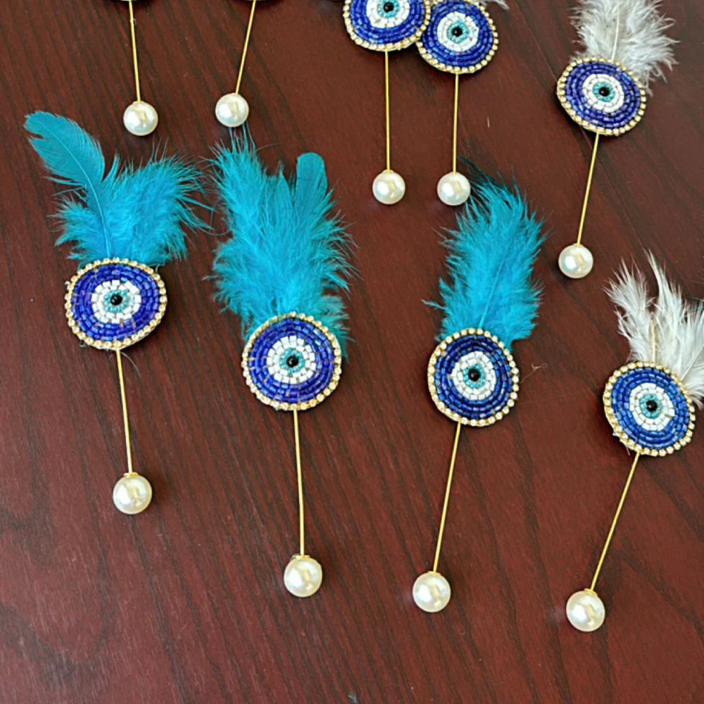 Evil Eye Lapel Pin Brooch Groomsmen Gifts Wedding Favors