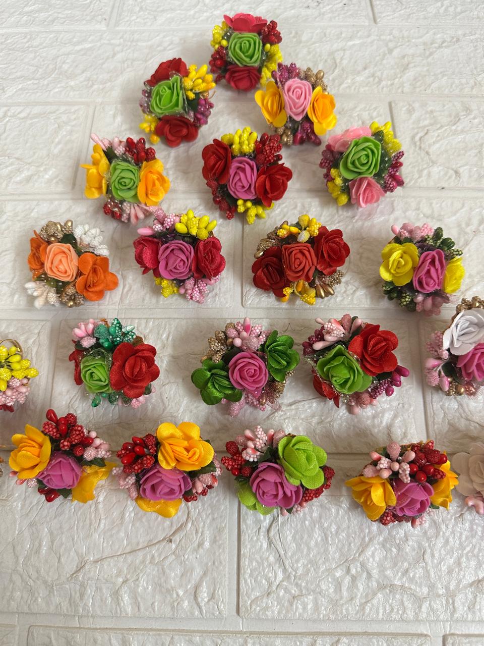 Mehndi Gifts Flower Rings