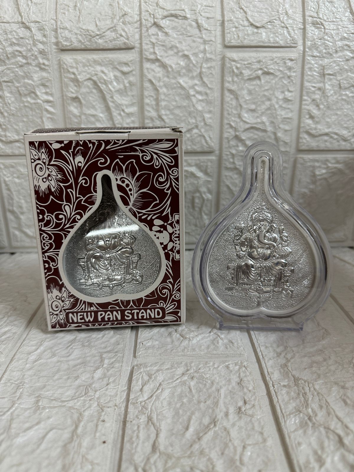 German Silver Ganesha Photo Frame For guests