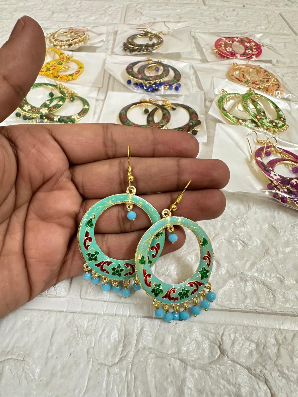 Handpainted Earrings Mehndi Favors Return Gifts