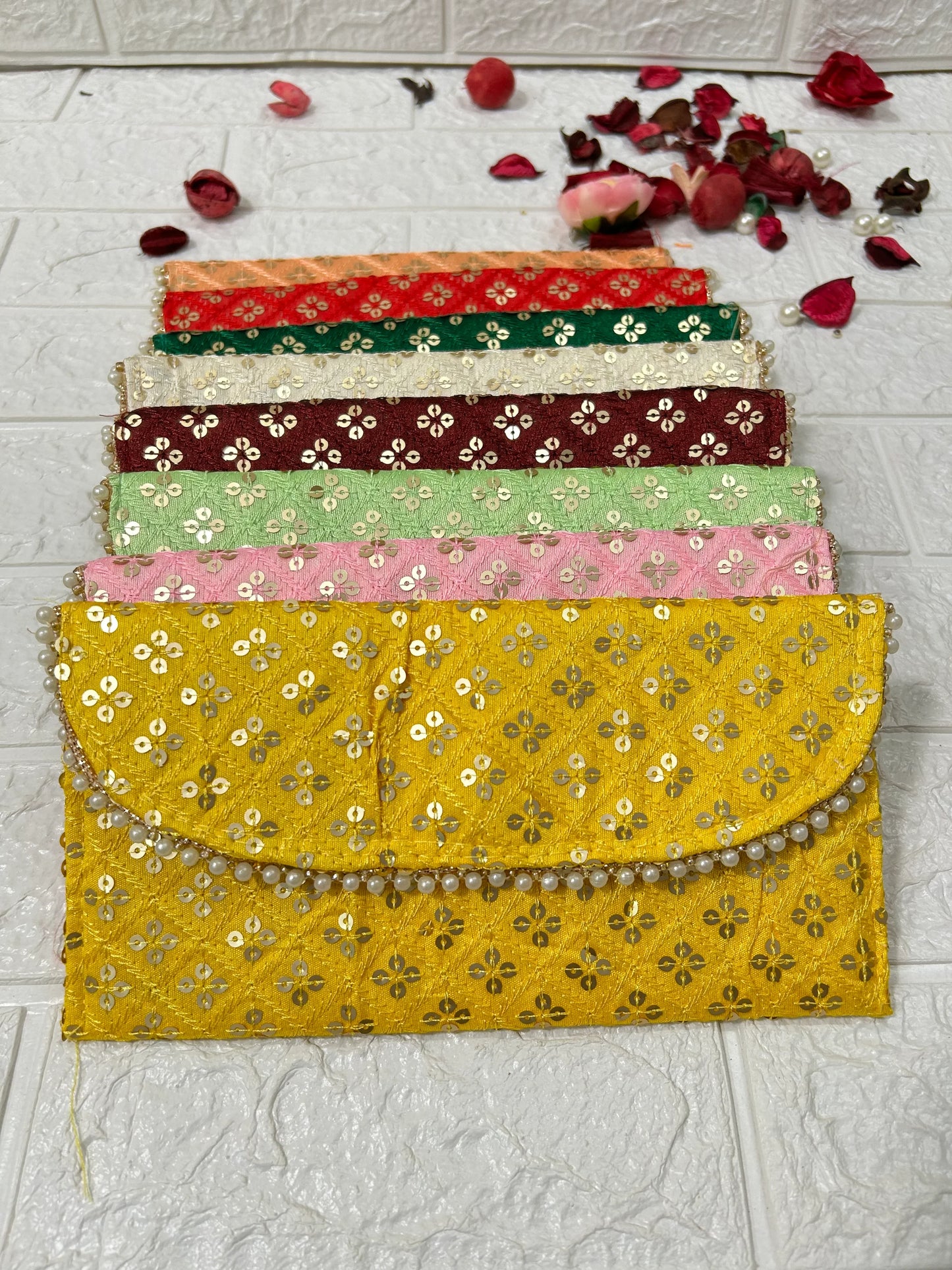 Bulk Wedding Favors, Return Gifts, Embroidered Clutch, Purse, Mehndi Sangeet Gifts