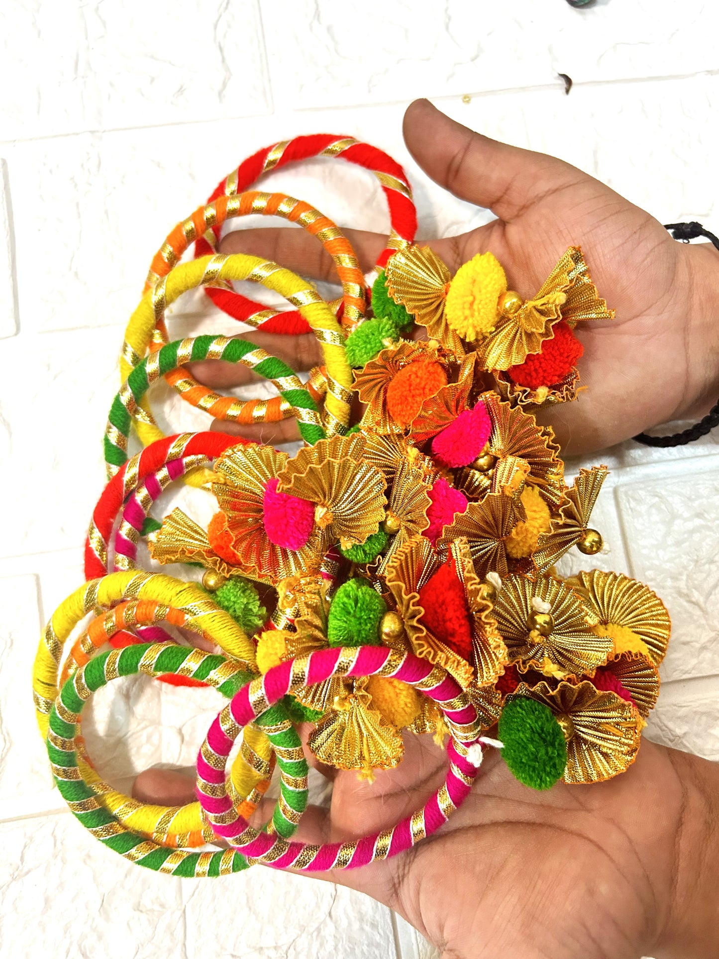 Bulk Thread Bangles Mehndi Favors, Sangeet Gifts, Wedding favors, Bridesmaid, Dholki, Jagoo Gift For Guests