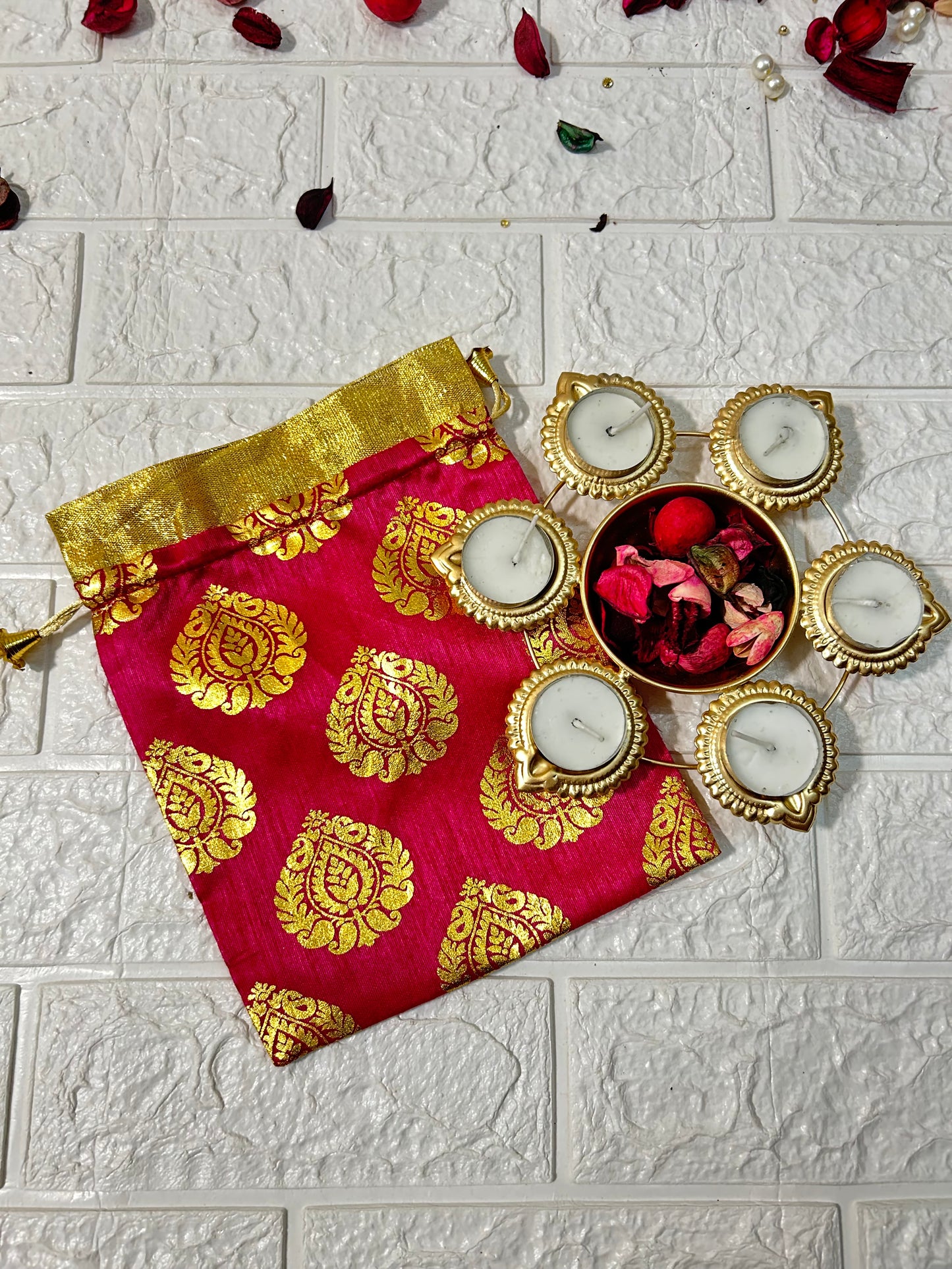 metal urli diwali decor