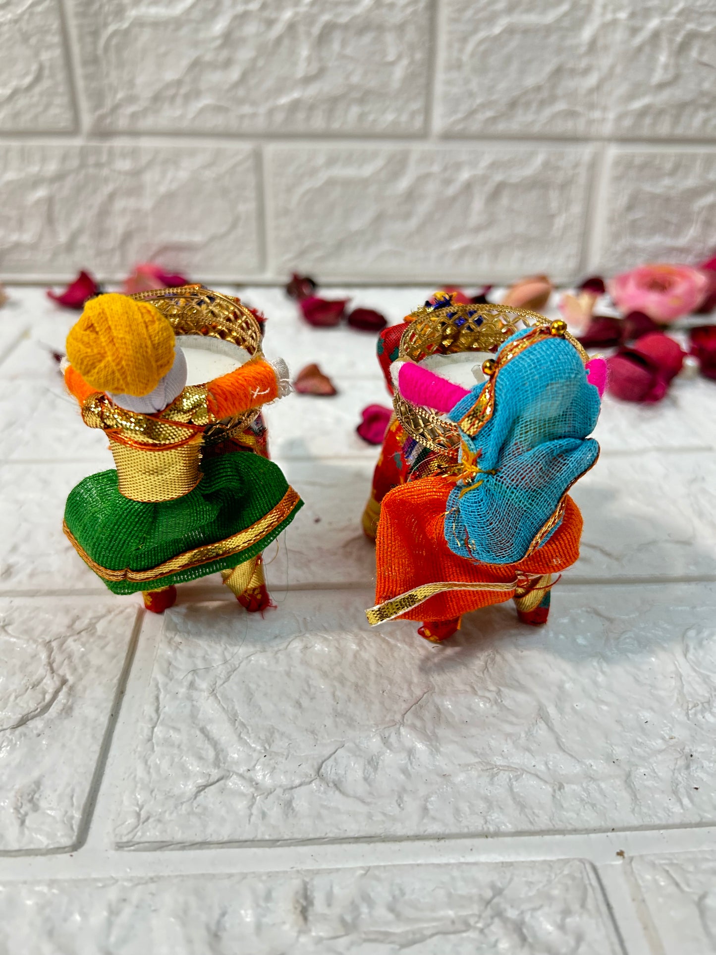 Elephant & Puppet T-Light Candle Holders For Return Gifts, Diwali Party Gifts, Housewarming Gifts For Guests