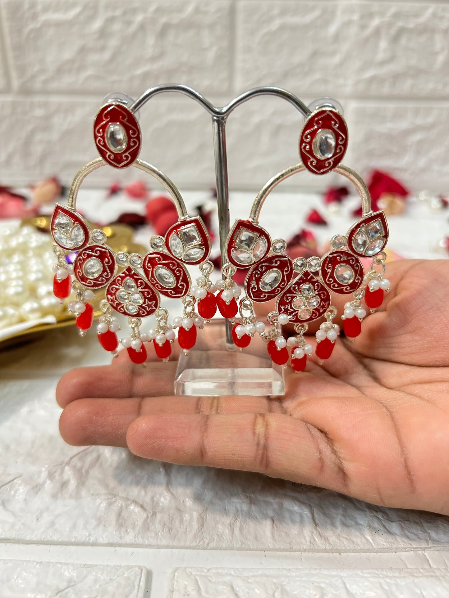 Assorted Mix Colors Meenakari Earrings, Bridesmaid Gifts, Mehndi Sangeet Gifts, Return Gifts For Guests
