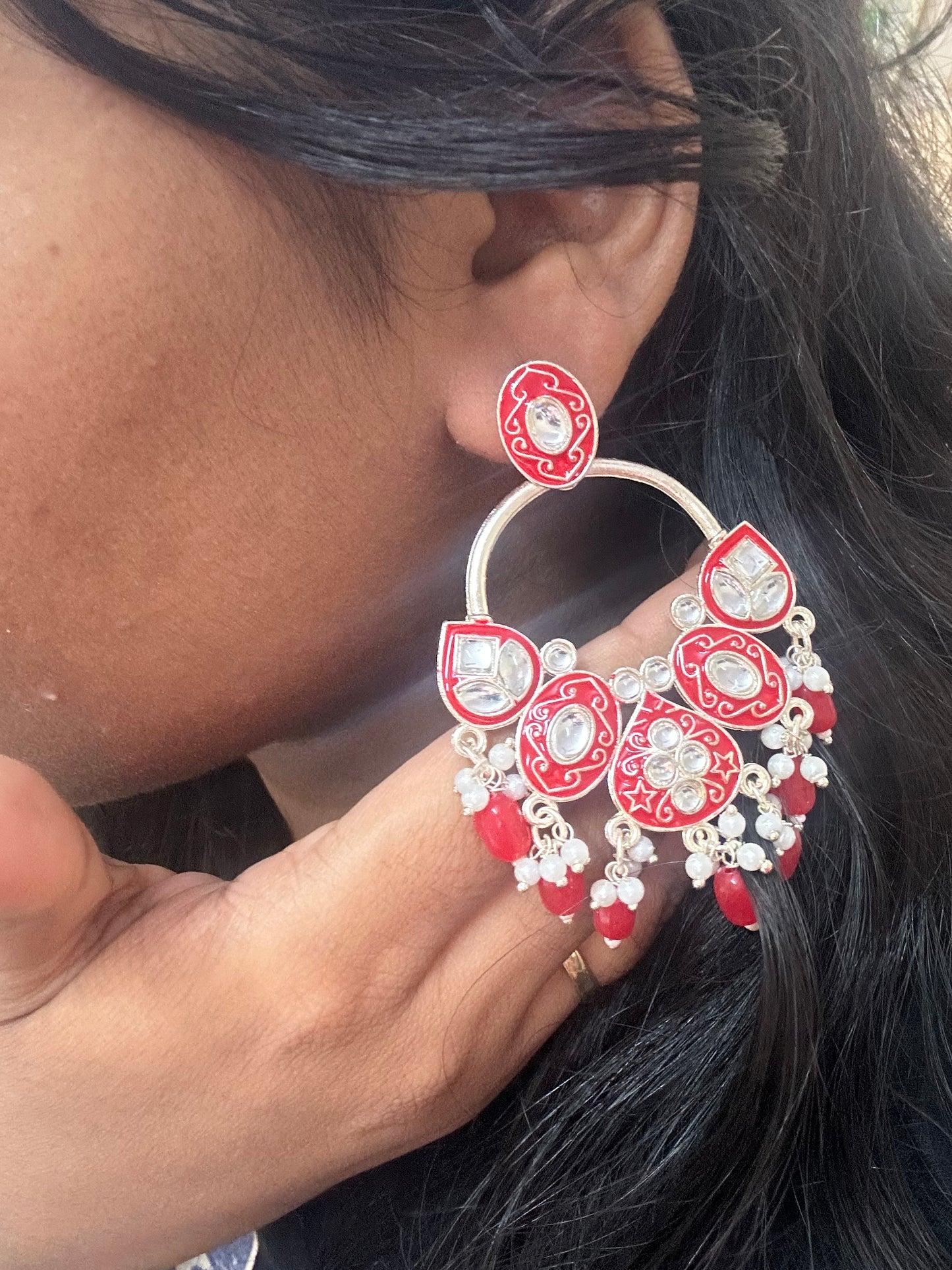 Assorted Mix Colors Meenakari Earrings, Bridesmaid Gifts, Mehndi Sangeet Gifts, Return Gifts For Guests