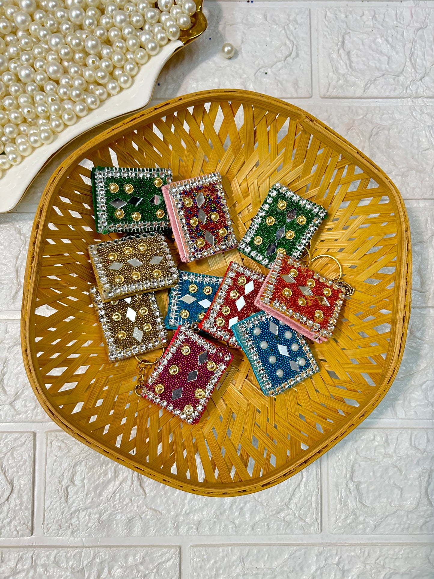 Handmade Lac Mini Diary Keychains, Indian Handicraft Gifts