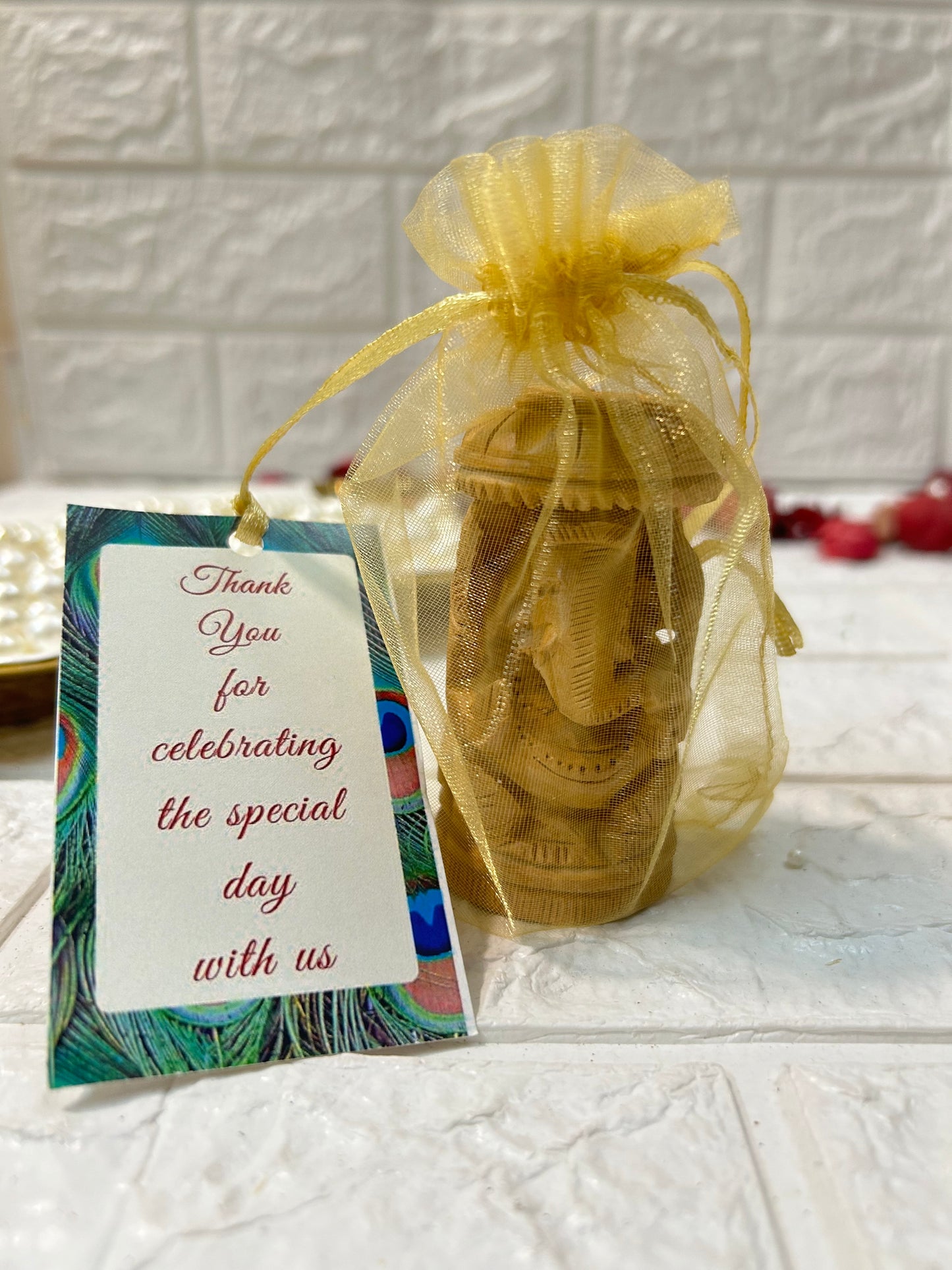 Wooden Hand Carved Ganesh Idol