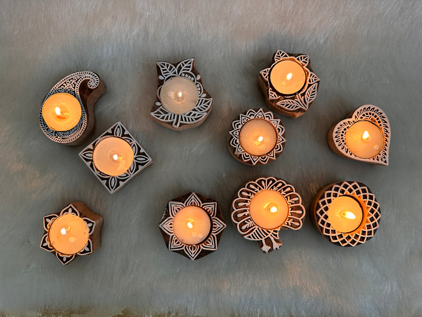 Pichwai Box With T-light Candle Holder & Haldi Kumkum Plate Diwali Gifts, Wedding Return Gifts
