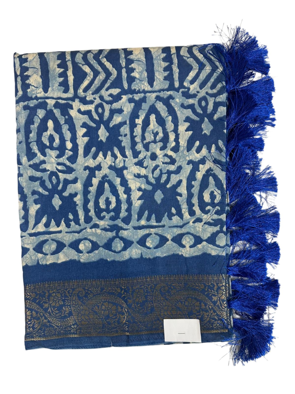 Indigo Zari Silk Saree