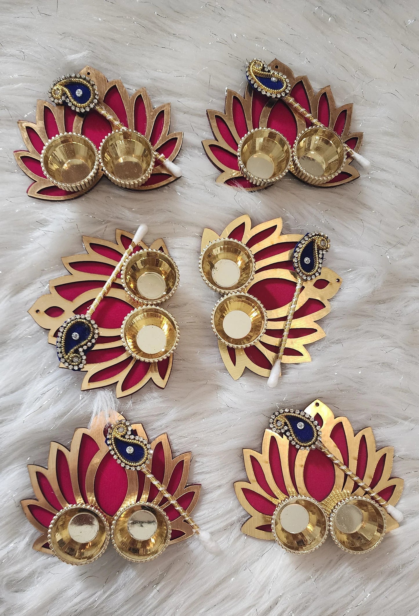 Kumkum Holder Lotus Shape Wedding Favors