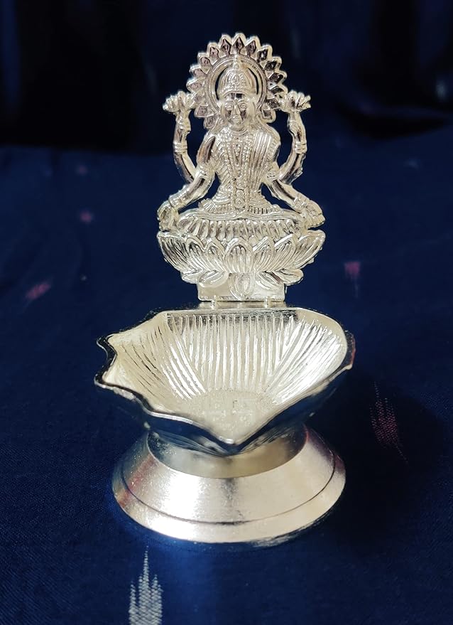 Lakshmi Diya for puja, Diwali and housewarming gifts. An auspicious return gift symbolizing prosperity, light and divine blessings.