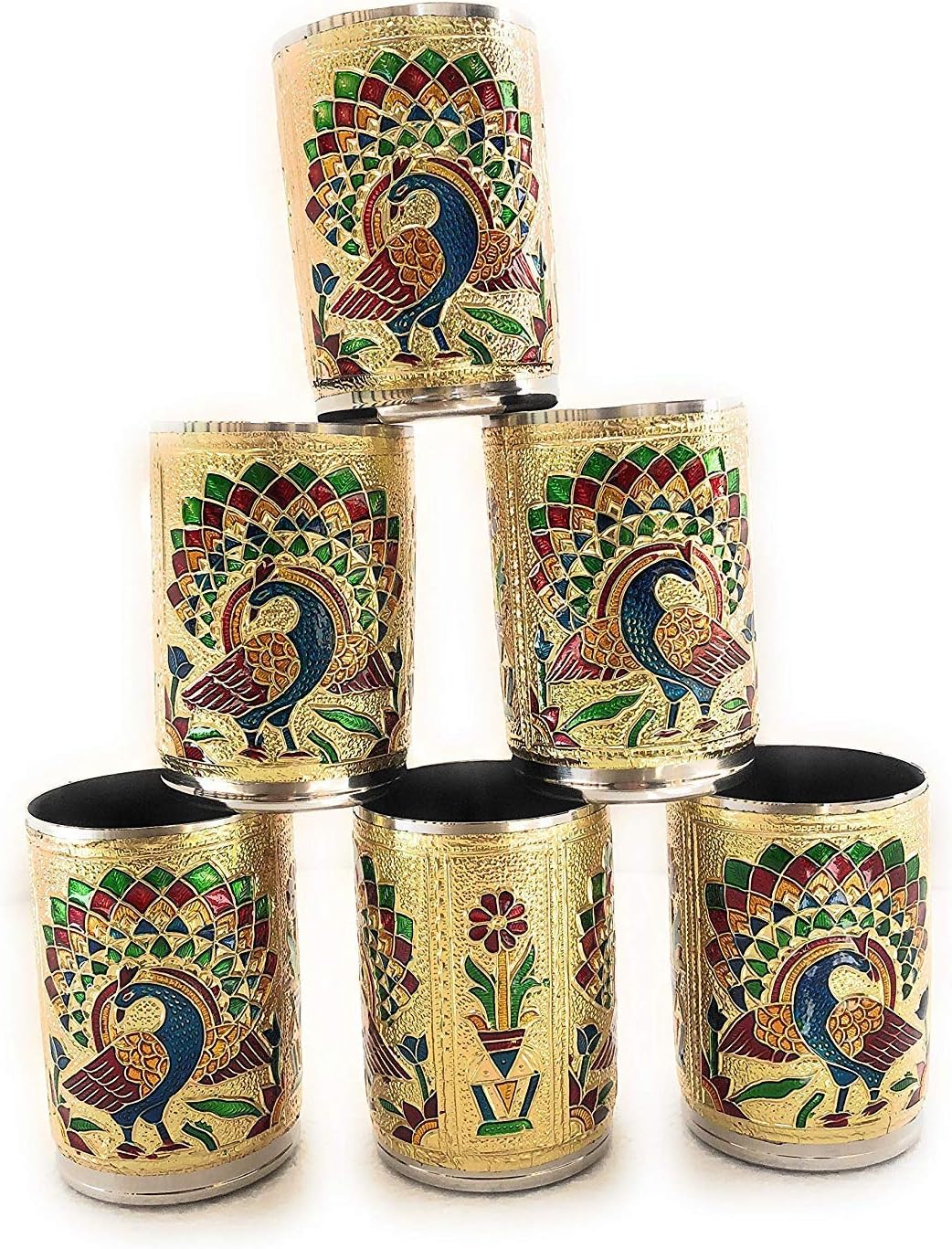 Wedding Favors Meenakari Glasses