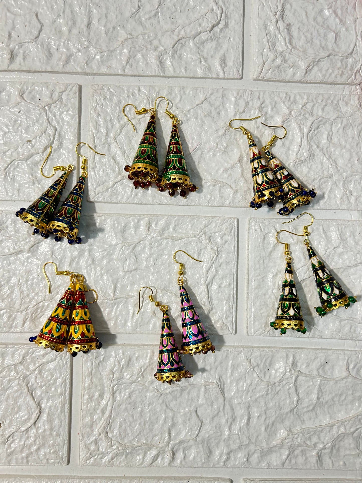 Assorted Meenakari Earrings Women's Return Gifts, Bridesmaid Sangeet Mehndi Party Gifts