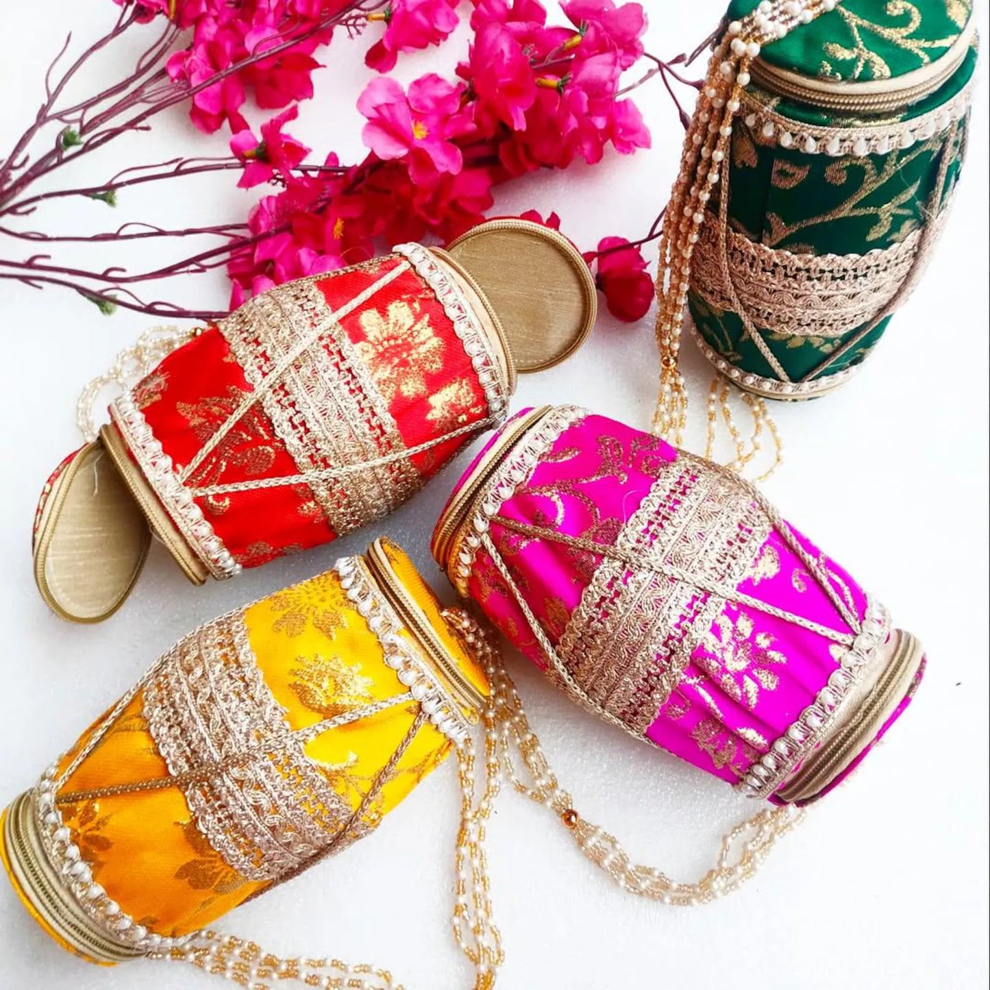 Mehndi Gifts Dholak Gift Bags