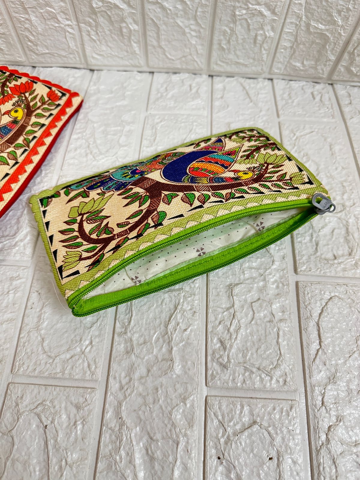 Madhubani Print Pouches, Clutches, Bags For Return Gifts