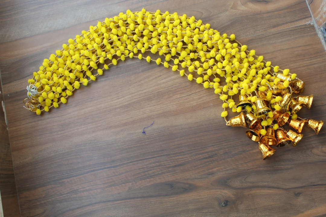 Pom Pom Decorative Hangings Wedding Decor Party Decoration Puja Backdrop Housewarming Diwali Christmas Decr Garlands