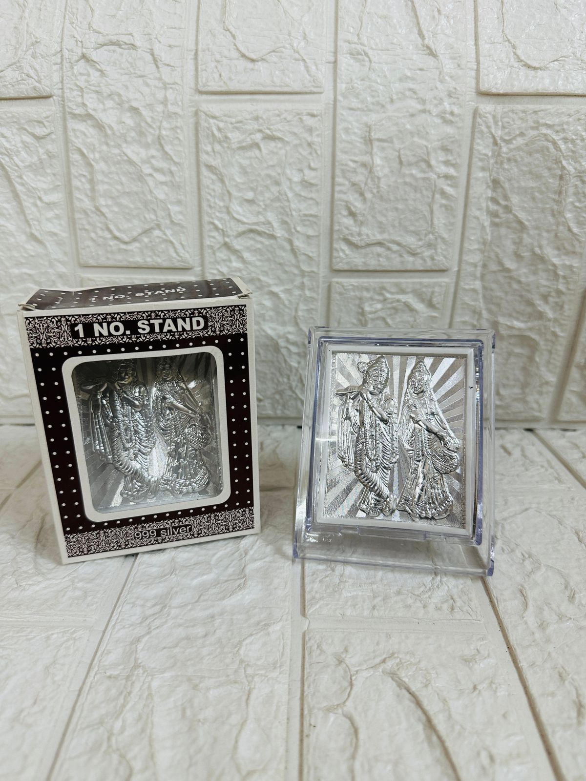 Radha Krishna Silver Frame For Wedding Favors Return Gifts