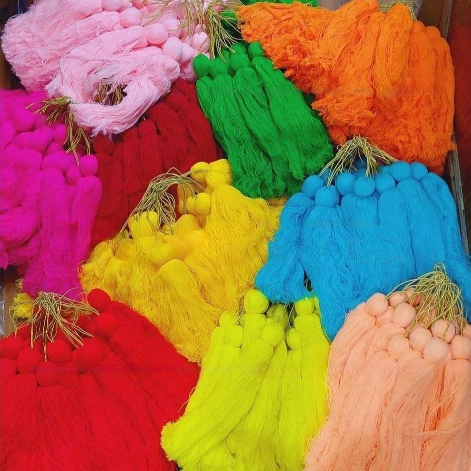 wool tassel hangings mehndi decor haldi decoration party event decoration hangings