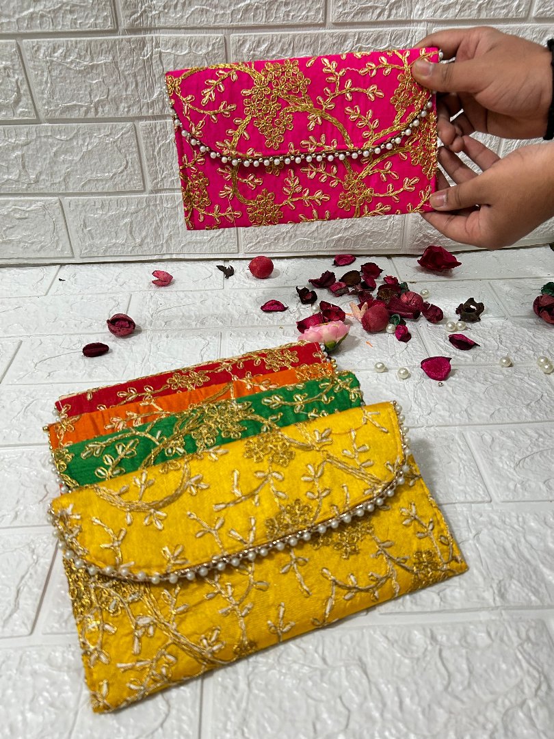 Embroidered Clutch Wedding Gifts Mehndi Giveaway Gifts