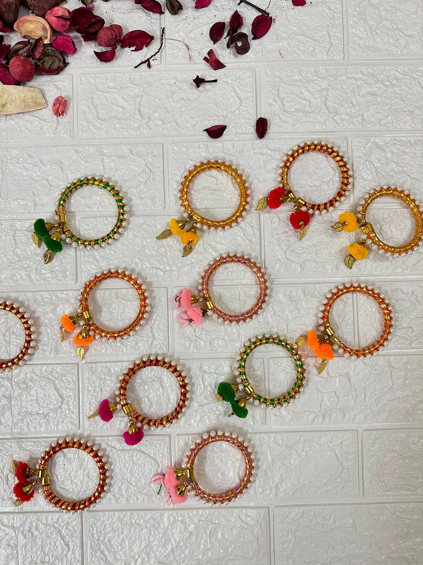 Multicolor Openable Slipon Bangles Bracelets Women's Gifts Mehndi Favors