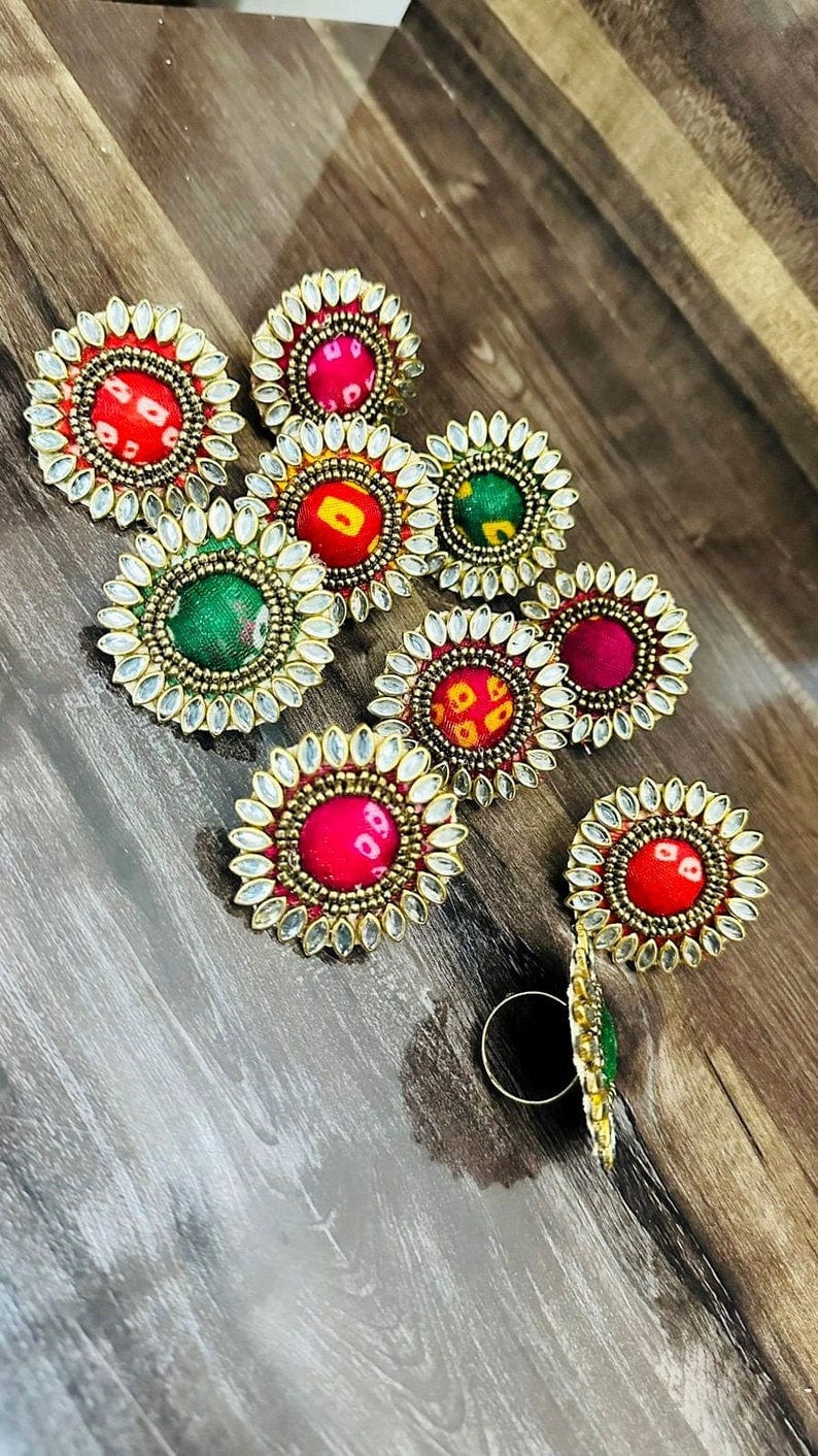 Kundan Ring Mehndi Favors