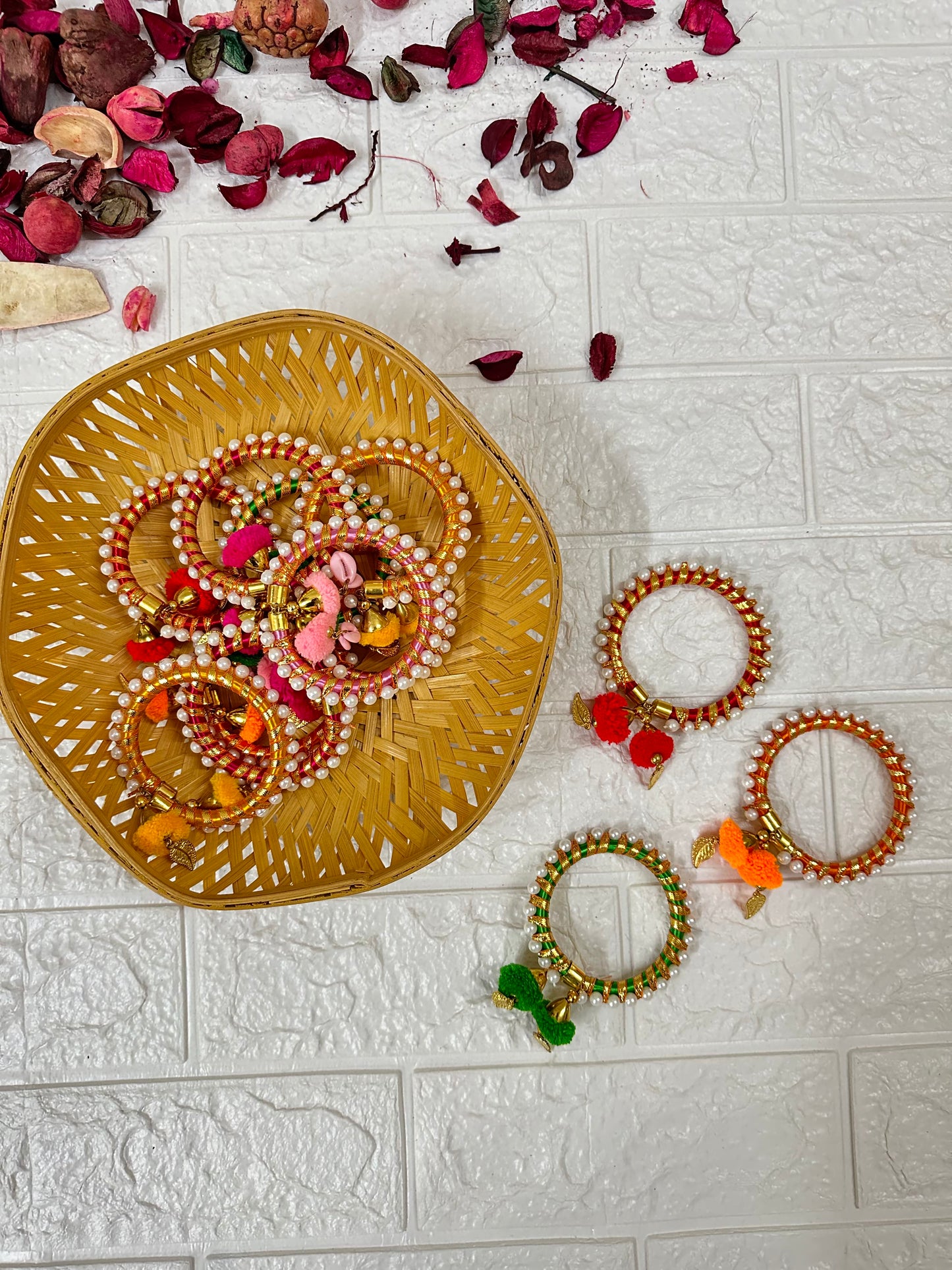 Multicolor Openable Slipon Bangles Bracelets Women's Gifts Mehndi Favors