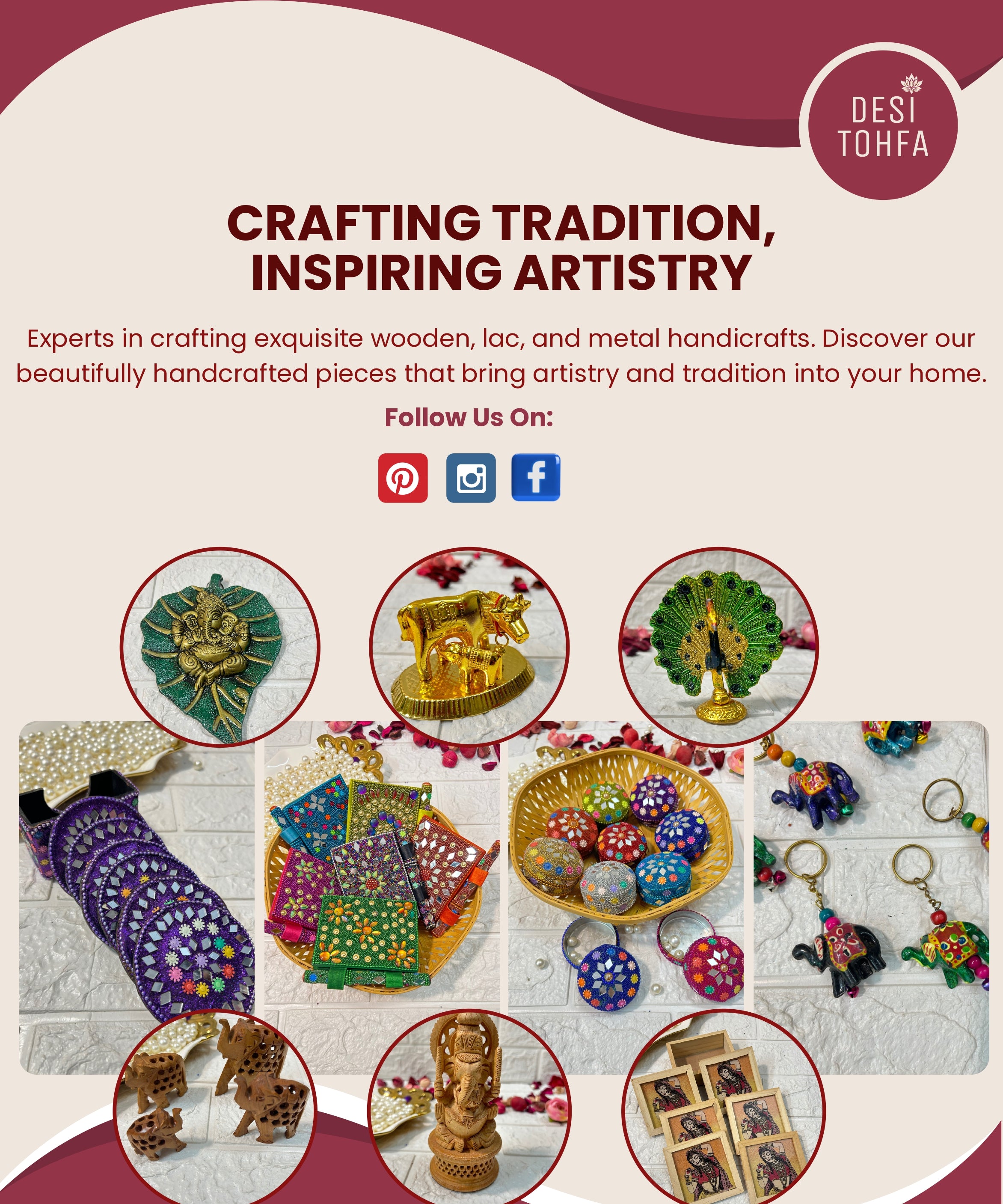 Indian Handicrafts Return Gifts Puja Housewarming Baby Shower Gift For Guests