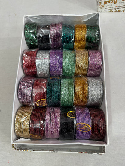 144 Metal Bangles Mehndi Favors, Sangeet Gifts, Bridesmaid Wedding Return Gifts