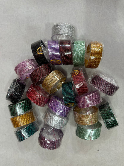144 Metal Bangles Mehndi Favors, Sangeet Gifts, Bridesmaid Wedding Return Gifts