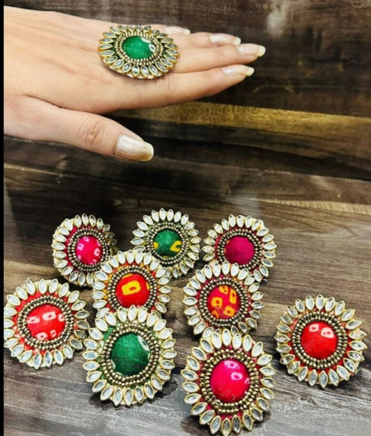 Kundan Ring Mehndi Favors