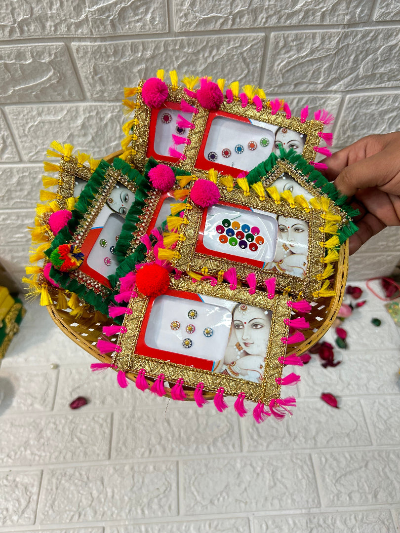 Decorated Bindi Packs, Mehndi Party Favors, Return Gifts For Guests