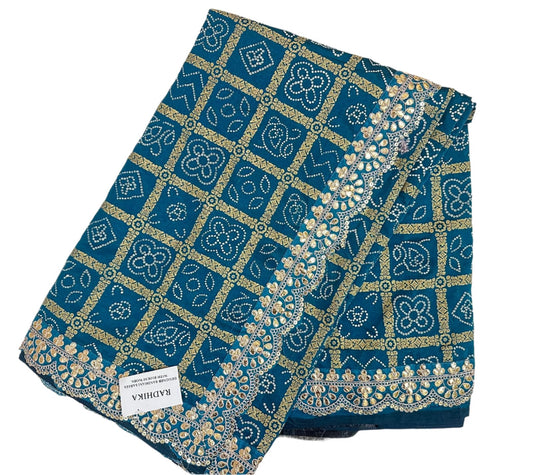 Blue Ghatchola Saree Traditional Wear Saree