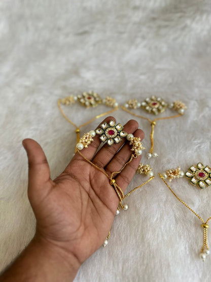 Kundan & Pearl Bracelet Mehndi Sangeet Wedding Return Gifts