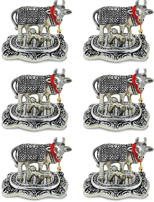 Metal Kamdhenu Cow & Calf Idol Return Gifts