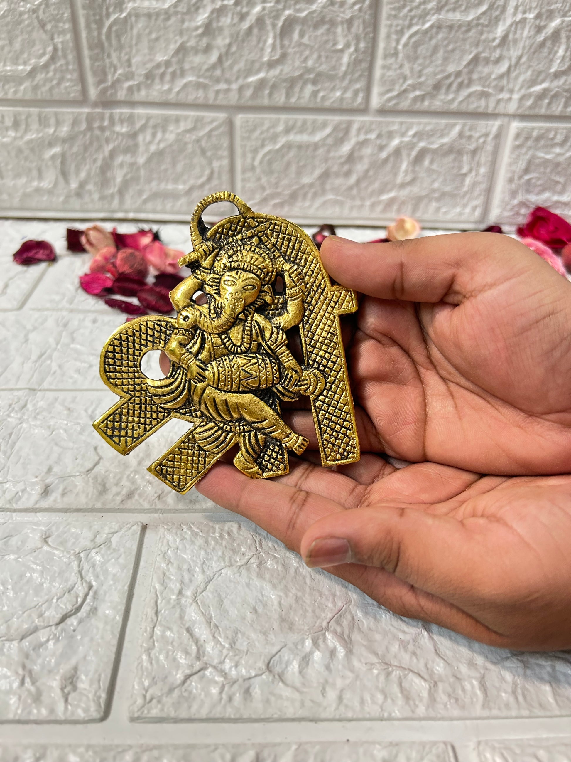 Ganesha Shree Metal Wall Hanging Pooja Return Gifts