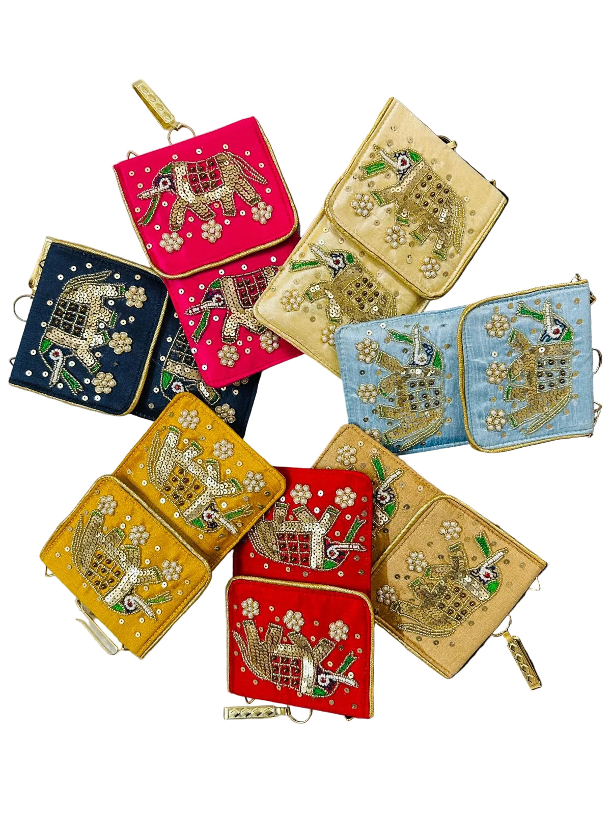 Elephant Handwork Mobile Pouch Purse For Return Gifts