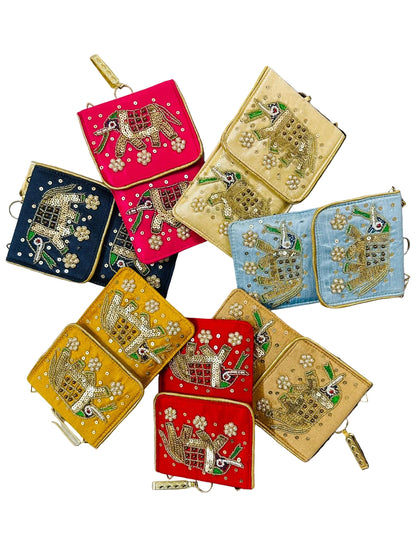 Elephant Handwork Mobile Pouch Purse For Return Gifts