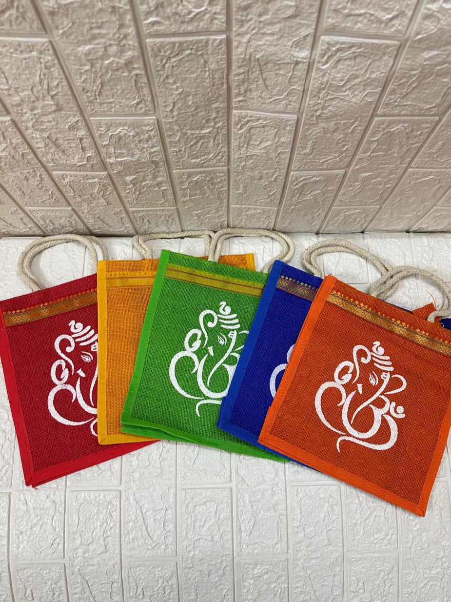 Ganesh Ji Jute Bags Return Gifts