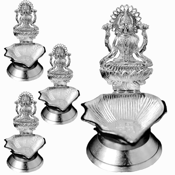 Lakshmi Diya for puja, Diwali and housewarming gifts. An auspicious return gift symbolizing prosperity, light and divine blessings.