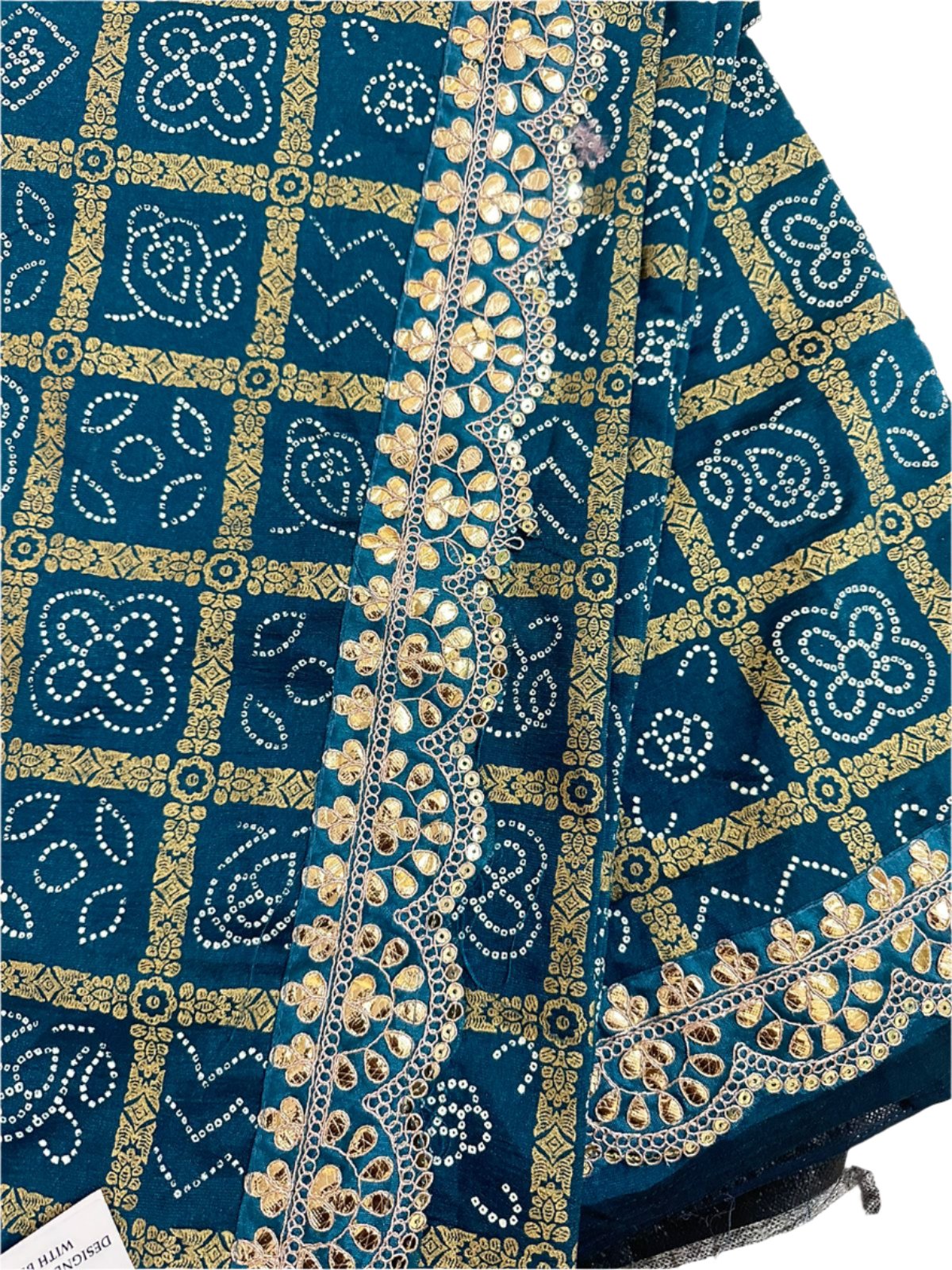 Traditional Bandhej Ghatchola Saree