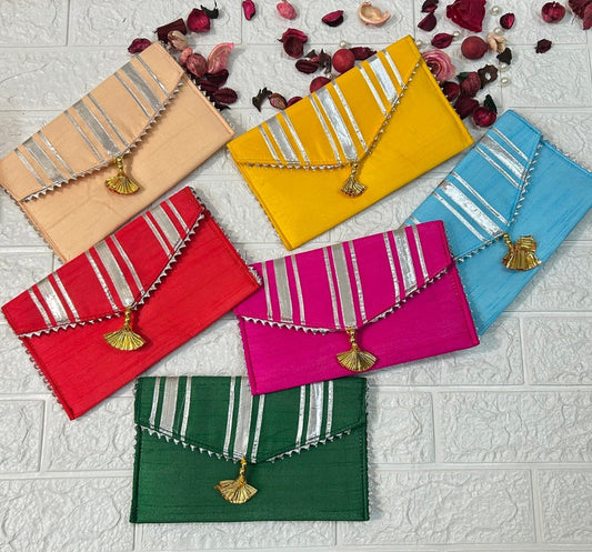 Multicolor Clutch Wedding Favors Mehndi Gifts