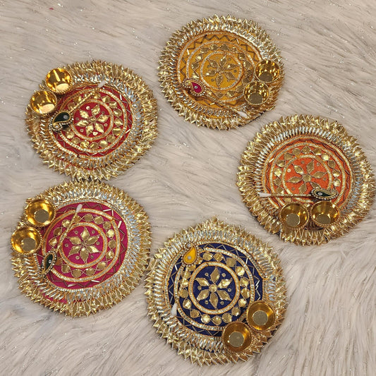 Gota Haldi Kumkum Platter Puja Gifts