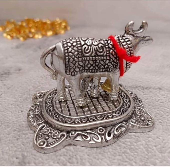 Metal Kamdhenu Cow & Calf Idol Return Gifts