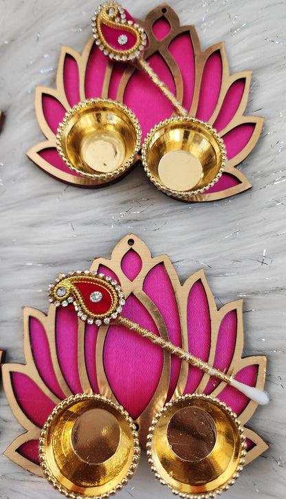 Kumkum Holder Lotus Shape Housewarming Gifts