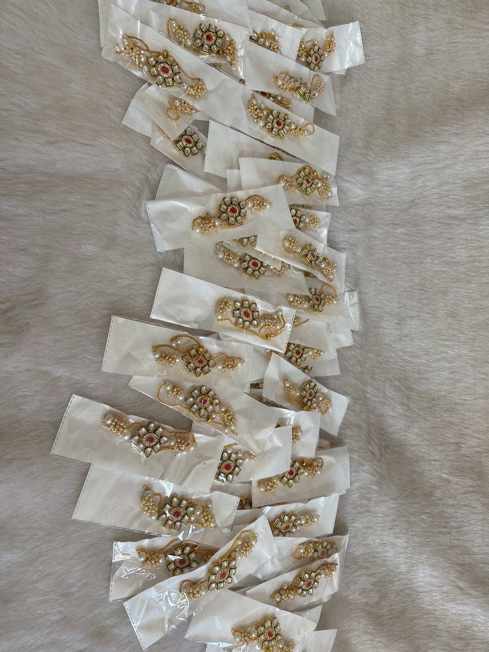 Kundan & Pearl Bracelet Mehndi Sangeet Wedding Return Gifts